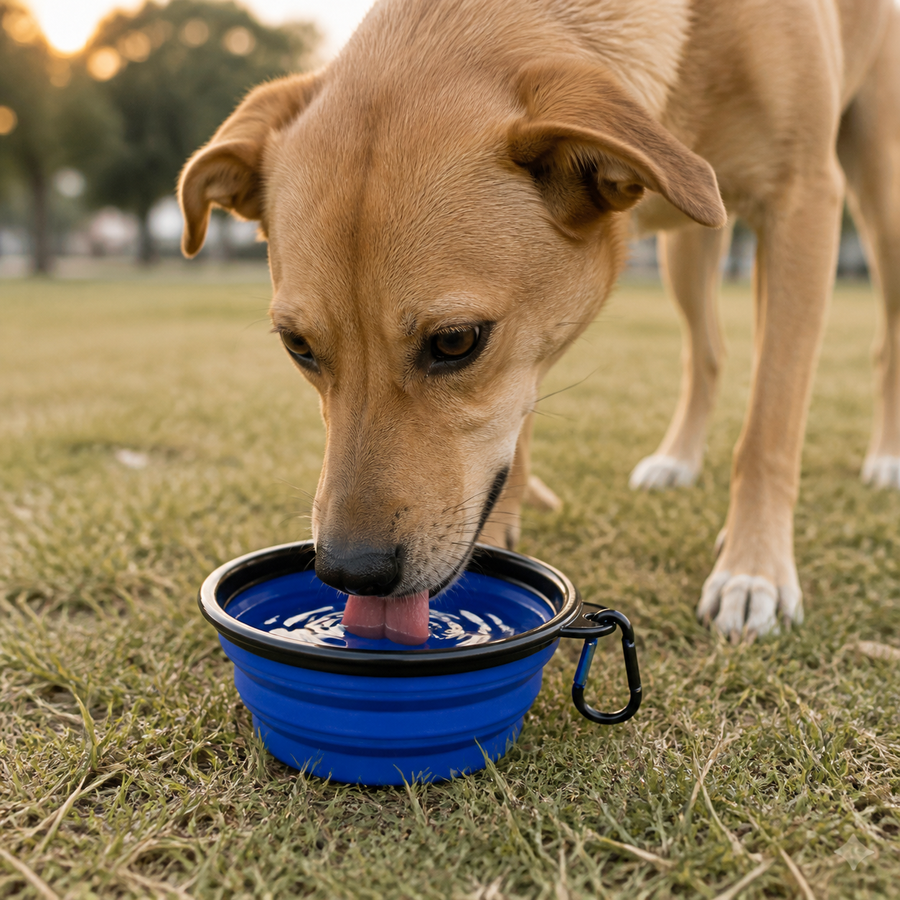 Dog Drinking